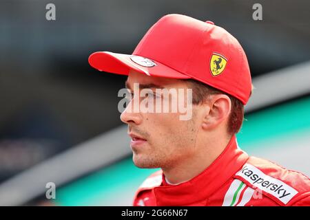 Spielberg, Österreich. Juli 2021. Charles Leclerc (MON) Ferrari. Großer Preis von Österreich, Samstag, 3. Juli 2021. Spielberg, Österreich. Quelle: James Moy/Alamy Live News Stockfoto