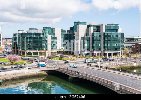 Irish Financial Services Centre, Dublin, Irland. Stockfoto