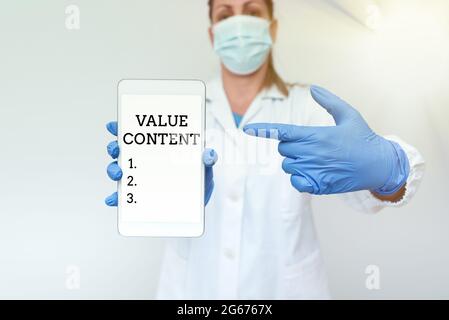 Schreiben Anzeige Text Wert Inhalt. Geschäftsansatz exklusive Details, auf die ein Kunde nirgendwo zugreifen kann, wo er die medizinische Technologie demonstriert Stockfoto