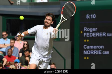 London, Gbr. Juli 2021. London Wimbledon Championships Day 6 03/07/2021 Cameron Norrie (GBR) verliert Spiel in der dritten Runde Kredit: Roger Parker/Alamy Live News Stockfoto