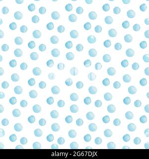 Aquarell blau Bonbon Tropfen nahtlose Muster Digitalpapier. Digitaler Hintergrund. Grafiken für Tapeten, diy-Projekte, Scrapbooking, Stoffe, Textil. Stockfoto