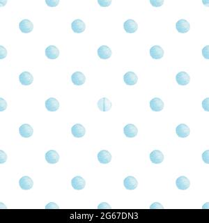 Aquarell blaues Bonbon Tropfen Digitalpapier. Handbemaltes Nahtloses Muster. Grafiken für Tapeten, diy-Projekte, Scrapbooking, Stoffe, Textil. Stockfoto