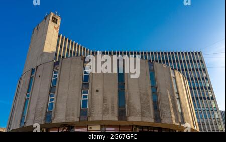 Institut für Silikat-Chemie-Gebäude, sozialistische Moderne, konstruktivistische Elemente, St. Petersburg, Russland Stockfoto