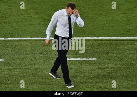 Roma, Italien. 3. Juli 2021. Während der UEFA Euro 2020 Runde des Fußballspiels 8 zwischen der Ukraine und England im stadio Olimpico in Roma, 3. Juli 2021. Foto Antonietta Baldassarre/Insidefoto Kredit: Insidefoto srl/Alamy Live News Stockfoto