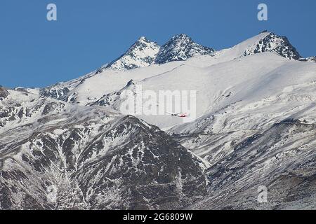 Winterlandschaft am Lake Hayes, Otago, Neuseeland Stockfoto