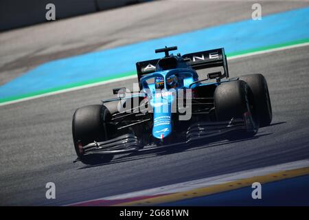 Spielberg, Osterreich. Juli 2021. #14 Fernando Alonso, Alpine. Formel 1 Weltmeisterschaft 2021, Österreichischer GP 3. Juli 2021Foto Federico Basile/Insidefoto Credit: Insidefoto srl/Alamy Live News Stockfoto