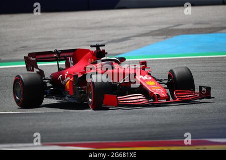 Spielberg, Osterreich. Juli 2021. #16 Charles Leclerc, Scuderia Ferrari. Formel 1 Weltmeisterschaft 2021, Österreichischer GP 3. Juli 2021Foto Federico Basile/Insidefoto Credit: Insidefoto srl/Alamy Live News Stockfoto