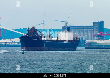 Bulk Carrier Yeoman Bank Stockfoto