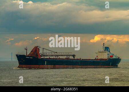 Bulk Carrier Yeoman Bank Stockfoto