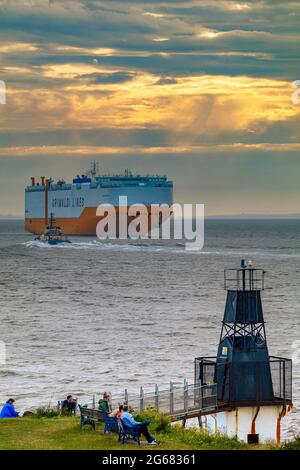 Grande Houston in Richtung Royal Portbury Docks Stockfoto