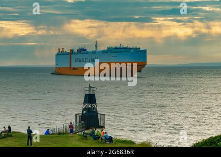 Grande Houston in Richtung Royal Portbury Docks Stockfoto