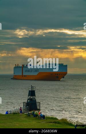 Grande Houston in Richtung Royal Portbury Docks Stockfoto