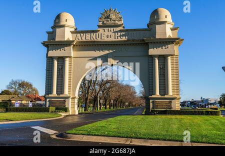 Arch Of Victory, Ballarat, Victoria, Australien Stockfoto