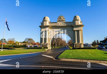 Arch Of Victory, Ballarat, Victoria, Australien Stockfoto