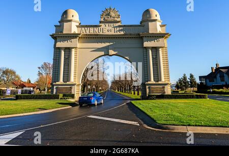 Arch Of Victory, Ballarat, Victoria, Australien Stockfoto