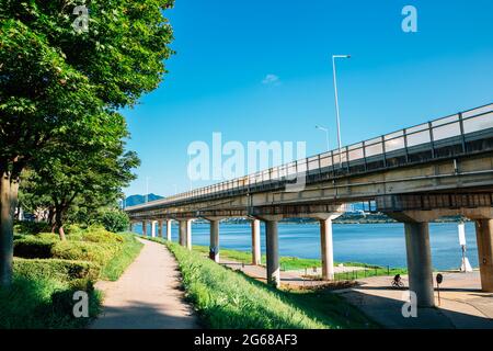 Sommer im Namyangju Hangang River Park Sampae District in korea Stockfoto