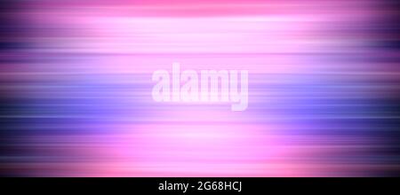 Abstraktes Hintergrundbild mit linearem Bewegungseffekt. Illustration mit horizontalem Verlauf Streifen Linien blau und rosa Farbverläufe Farbe für Banner. 3D ren Stockfoto