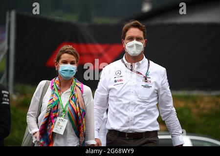 Spielberg, Österreich. Februar 2019. Ola Kallenius AD Mercedes AMG F1 Team, Formel 1 Weltmeisterschaft 2021, Österreichischer GP 1-4. Juli 2021 Quelle: Independent Photo Agency/Alamy Live News Stockfoto