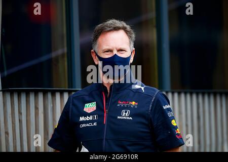 Christian Horner (GBR, Red Bull Racing), F1 Grand Prix von Österreich beim Red Bull Ring am 2. Juli 2021 in Spielberg, Österreich. (Foto von HOCH ZWEI) Stockfoto