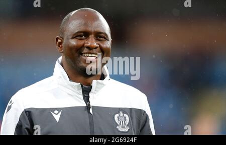 Aktenfoto vom 30-07-2019 von Patrick Vieira, Manager in Nizza. Ausgabedatum: Sonntag, 4. Juli 2021. Stockfoto