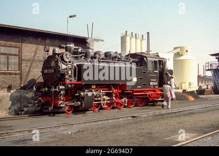 Die Schmalspurbahn Freital Hainsberg im Jahr 1996 Stockfoto