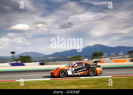 # 25 Larry ten Voorde (NL, Team GP Elite), Porsche Mobil 1 Supercup am Red Bull Ring am 2. Juli 2021 in Spielberg, Österreich. (Foto von HOCH ZWEI) Stockfoto