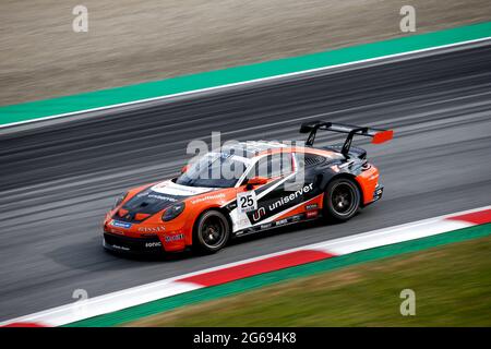 # 25 Larry ten Voorde (NL, Team GP Elite), Porsche Mobil 1 Supercup am Red Bull Ring am 2. Juli 2021 in Spielberg, Österreich. (Foto von HOCH ZWEI) Stockfoto