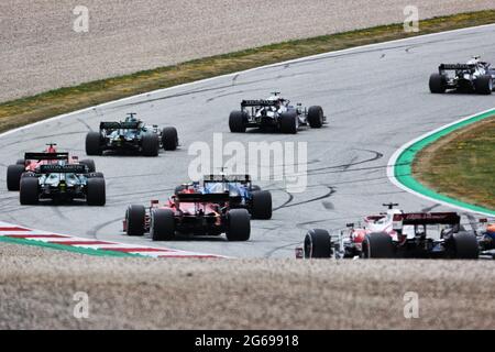 Spielberg, Österreich. Juli 2021. Der Start des Rennens. 04.07.2021. Formel 1 Weltmeisterschaft, Rd 9, Großer Preis Von Österreich, Spielberg, Österreich, Wettkampftag. Bildnachweis sollte lauten: XPB/Press Association Images. Quelle: XPB Images Ltd/Alamy Live News Stockfoto