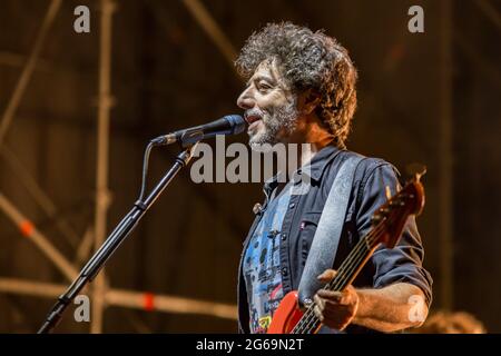 Max Gazze durante Max Gazze - La matematica dei rami 2021, Concerto cantante italiano in Udine, Italia, 03 luglio 2021 Stockfoto