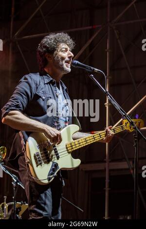 Max Gazze durante Max Gazze - La matematica dei rami 2021, Concerto cantante italiano in Udine, Italia, 03 luglio 2021 Stockfoto