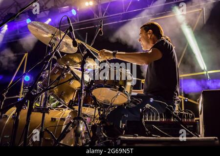 Max Gazze durante Max Gazze - La matematica dei rami 2021, Concerto cantante italiano in Udine, Italia, 03 luglio 2021 Stockfoto