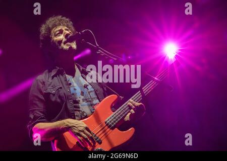 Max Gazze durante Max Gazze - La matematica dei rami 2021, Concerto cantante italiano in Udine, Italia, 03 luglio 2021 Stockfoto