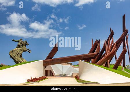 Antonio Maceo Monument auf dem Platz der Revolution, Santiago de Cuba, Kuba Stockfoto