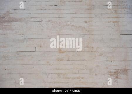Schalung Rohbetonwand mit Holzeindruck, grunge Hintergrund oder Textur Stockfoto