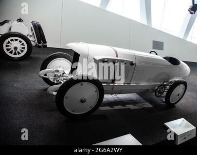 Prototypen und Rennwagen aus dem Mercedes Museum Stockfoto