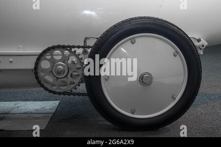 Prototypen und Rennwagen aus dem Mercedes Museum Stockfoto