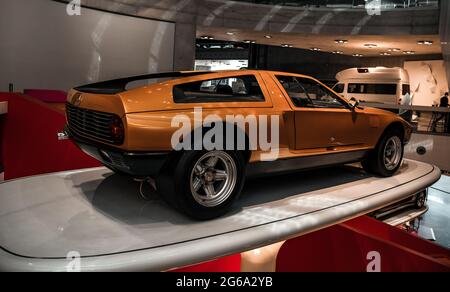 Prototypen und Rennwagen aus dem Mercedes Museum Stockfoto