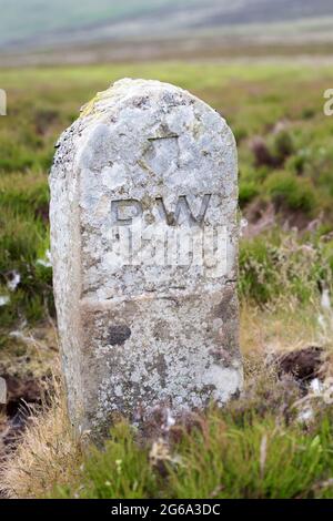 Landschaften und Szenen vom Wandern auf dem Pennine Way National Trail, der durch die Landschaft von Northumberland führt Stockfoto