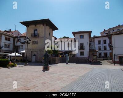 Cangas de Onis (Asturien), Spanien. Horizontale Fotografie. Stockfoto