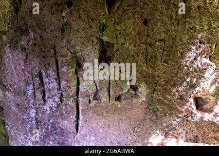 Via Cava in der Region Sovana Etrurian Stockfoto