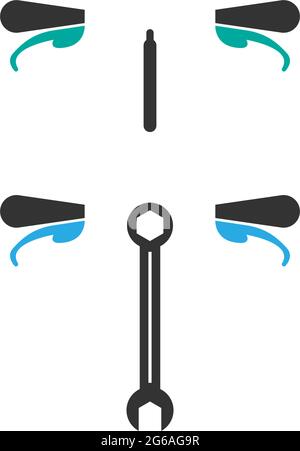 Fahrrad. Fahrrad Symbol Logo Design Vektor. Radfahrkonzept Stock Vektor