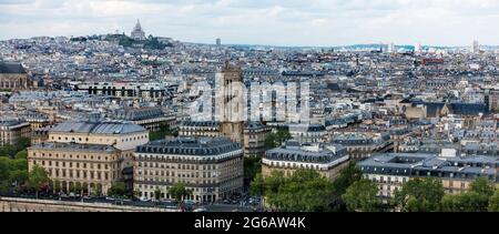 Montmartre von Île de la Cité, Paris, Frankreich Stockfoto