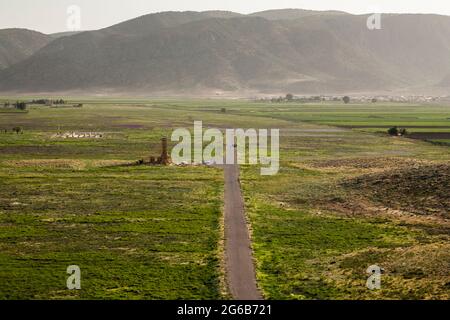 Panorama von Pasargadae, der ersten Hauptstadt des Achämeniden-Reiches von Cyrus II. Dem Großen, Fars-Provinz, Iran, Persien, Westasien, Asien Stockfoto