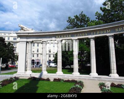 Das Denkmal der sowjetischen Truppen in Wien, Österreich Stockfoto