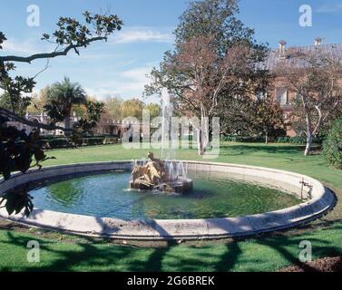 FUENTE DE DIANA O NEREIDAS- SIGLO XVIII LAGE: PALACIO REAL-JARDIN DEL PARTERRE. ARANJUEZ. MADRID. SPANIEN. Stockfoto