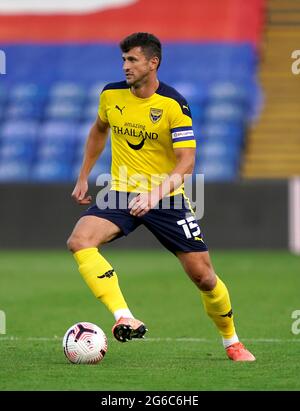 Aktenfoto vom 25-08-2020 von John Mousino von Oxford United. Ausgabedatum: Montag, 5. Juli 2021. Stockfoto