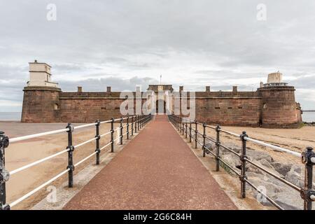 Fort Perch Rock, New Brighton, Wirral, Großbritannien Stockfoto