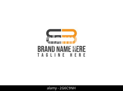 Design mit EB-Logo und Vektorvorlage Stock Vektor