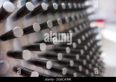 Laborgeräte für die Herstellung von Weichgel-Kapseln Stockfoto