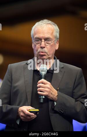 Dr. Herbert EICHELKRAUT, Geschäftsführer der HKM, Werksführung durch die Huettenwerke Krupp Mannesmann in Duisburg, 29. Juni 2021. Stockfoto